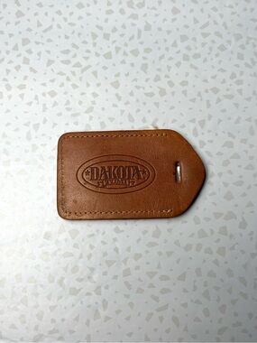 Tumi Dakota Brown Luggage Tag (No Loop)